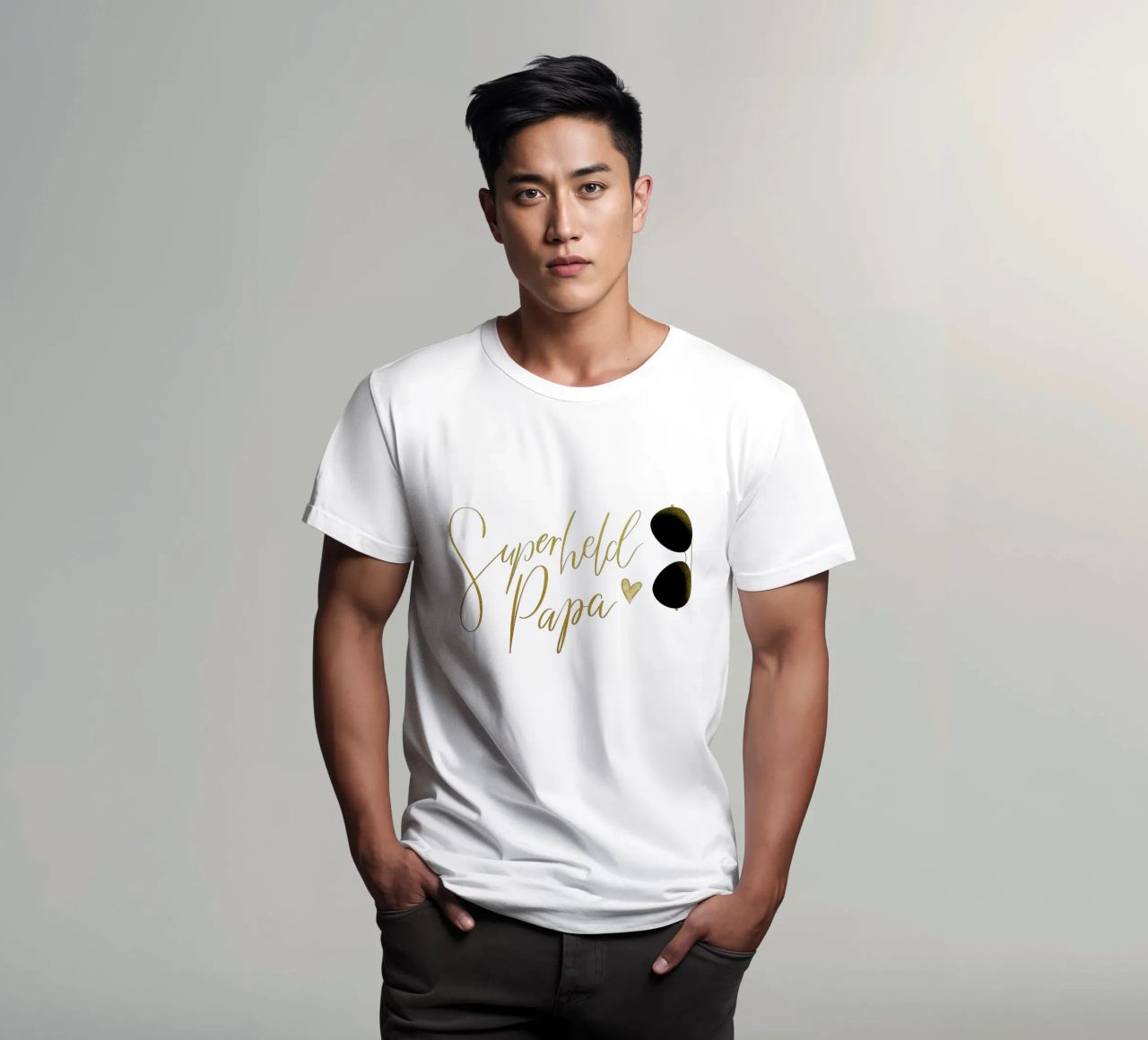 Superheld vader. Personaliseer je ontwerp voor je vader. t-shirt van CalliLetters