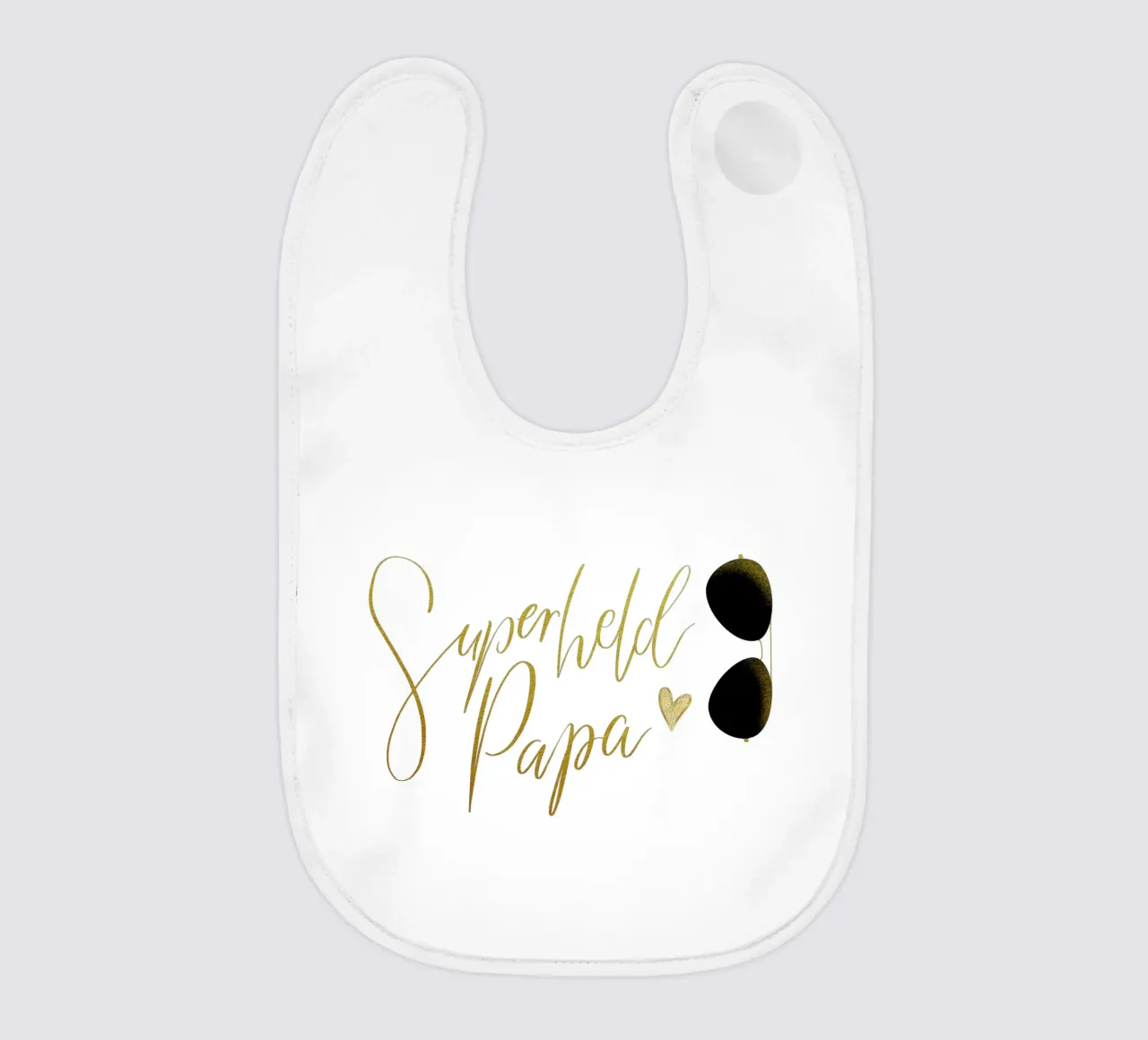 Superheld vader. Personaliseer je ontwerp voor je vader. baby slabbetje van CalliLetters