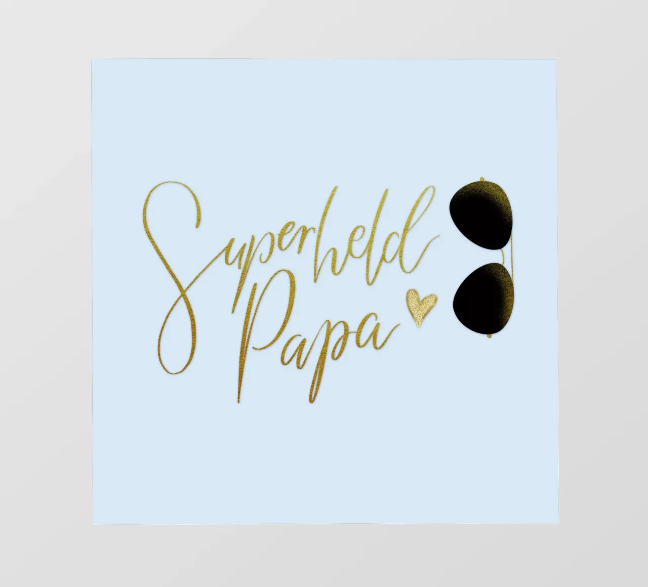 Superheld vader. Personaliseer je ontwerp voor je vader. backlit folie van CalliLetters