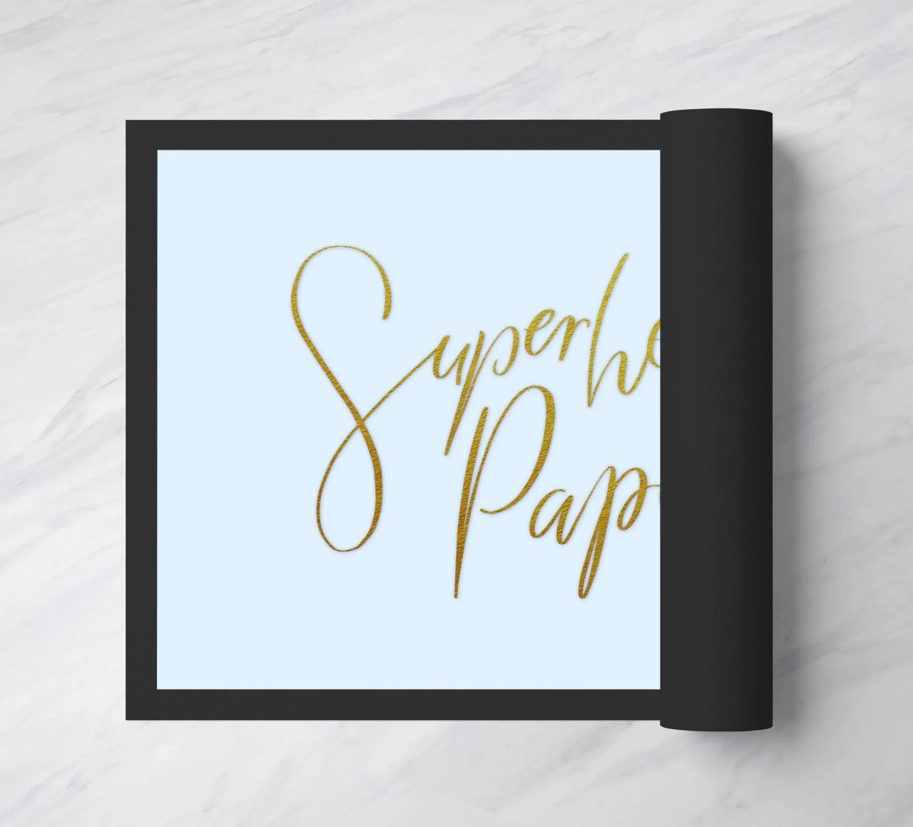 Superheld vader. Personaliseer je ontwerp voor je vader. deurmat van CalliLetters