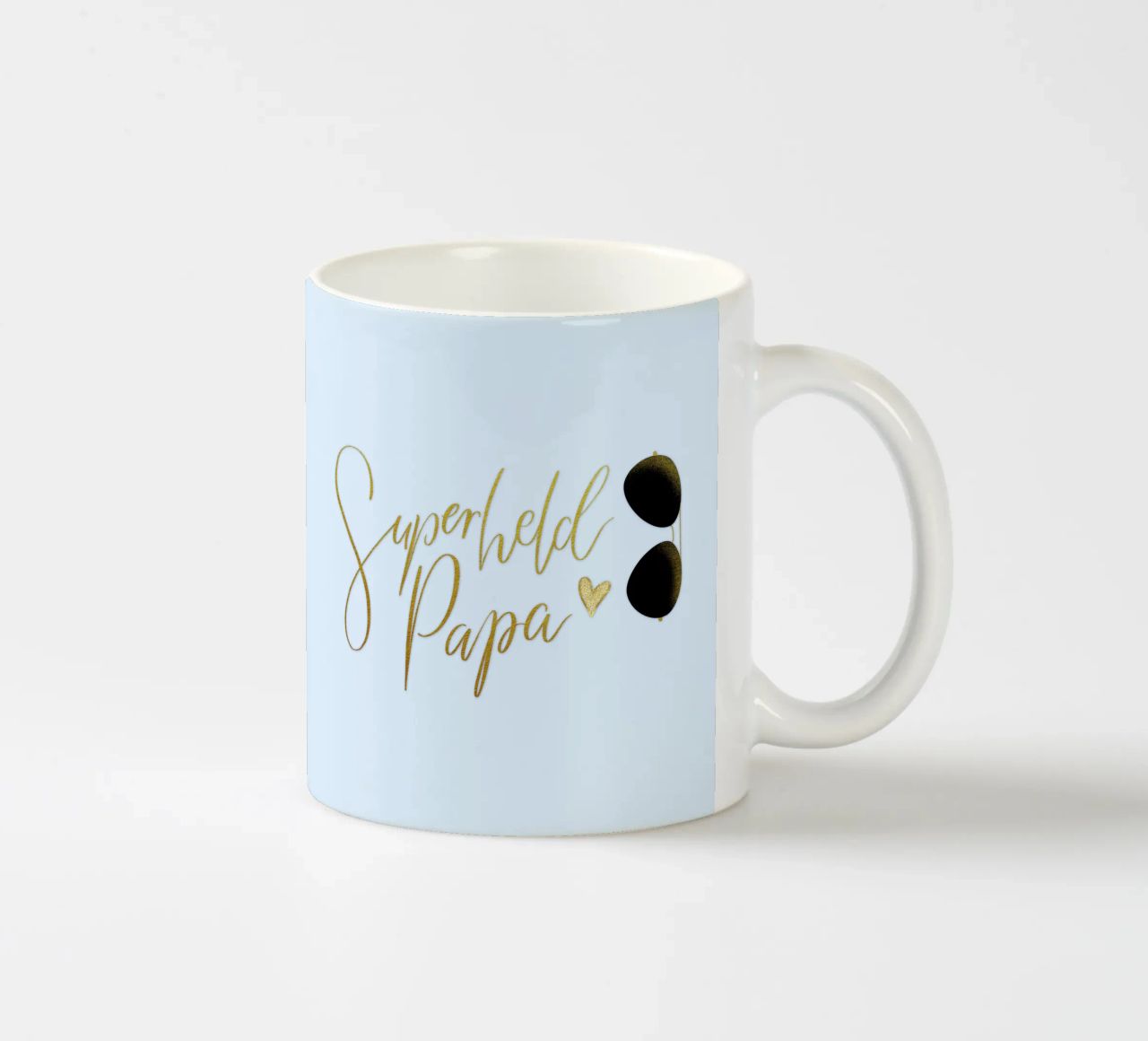 Superheld vader. Personaliseer je ontwerp voor je vader. keramische mok van CalliLetters