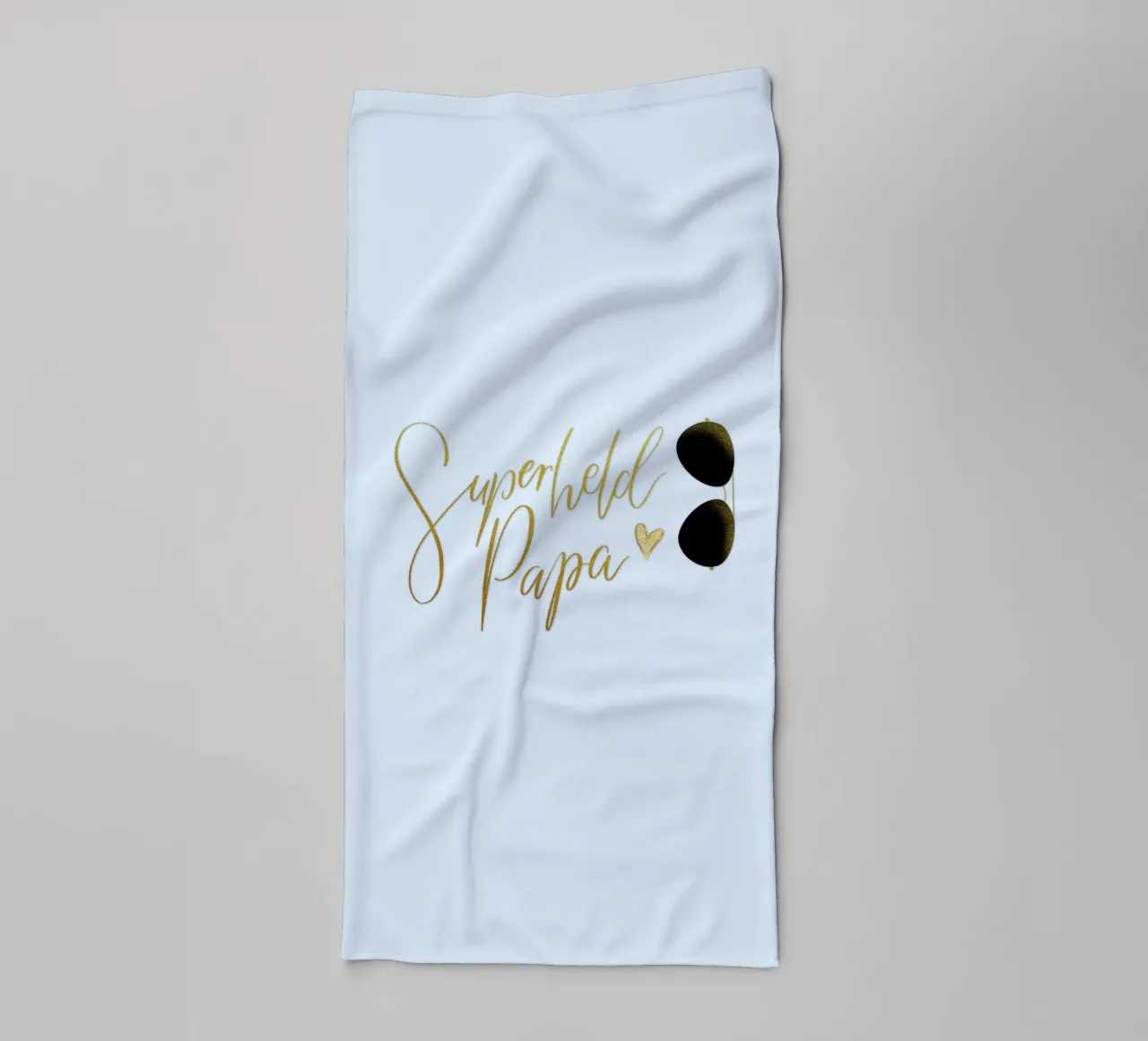 Superheld vader. Personaliseer je ontwerp voor je vader. badhanddoek van CalliLetters