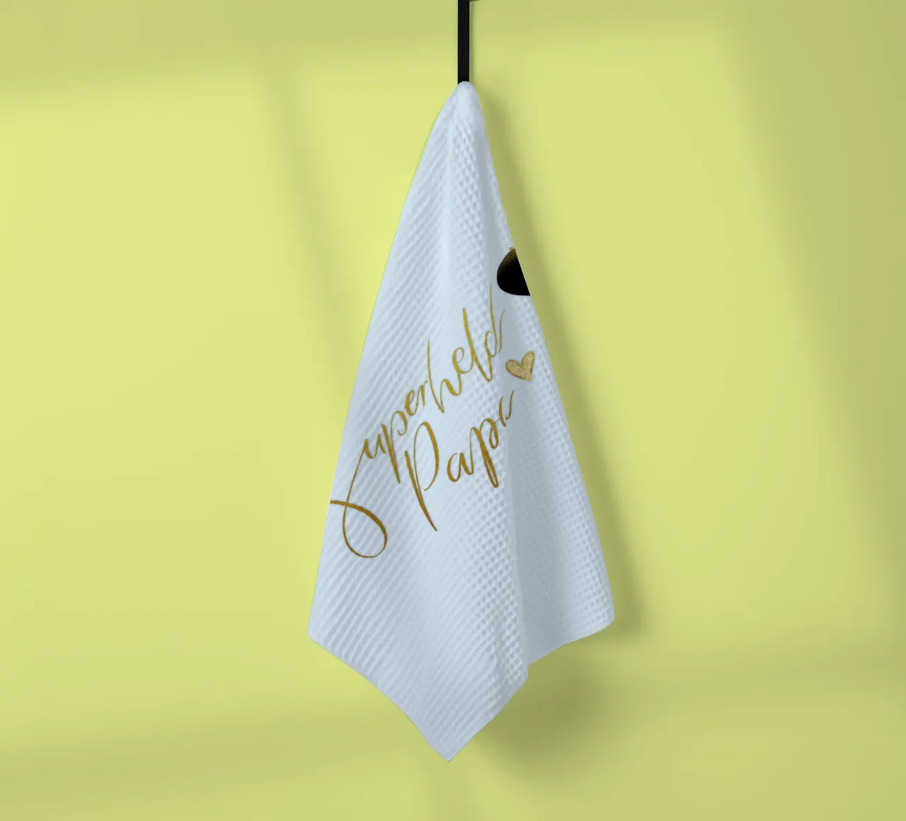 Superheld vader. Personaliseer je ontwerp voor je vader. theedoek van CalliLetters