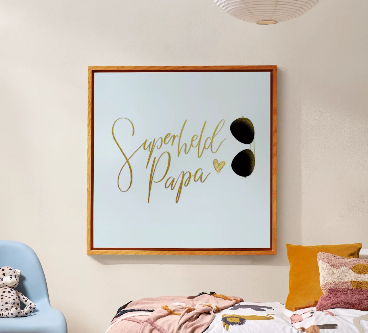 Superheld vader. Personaliseer je ontwerp voor je vader. acryl van CalliLetters