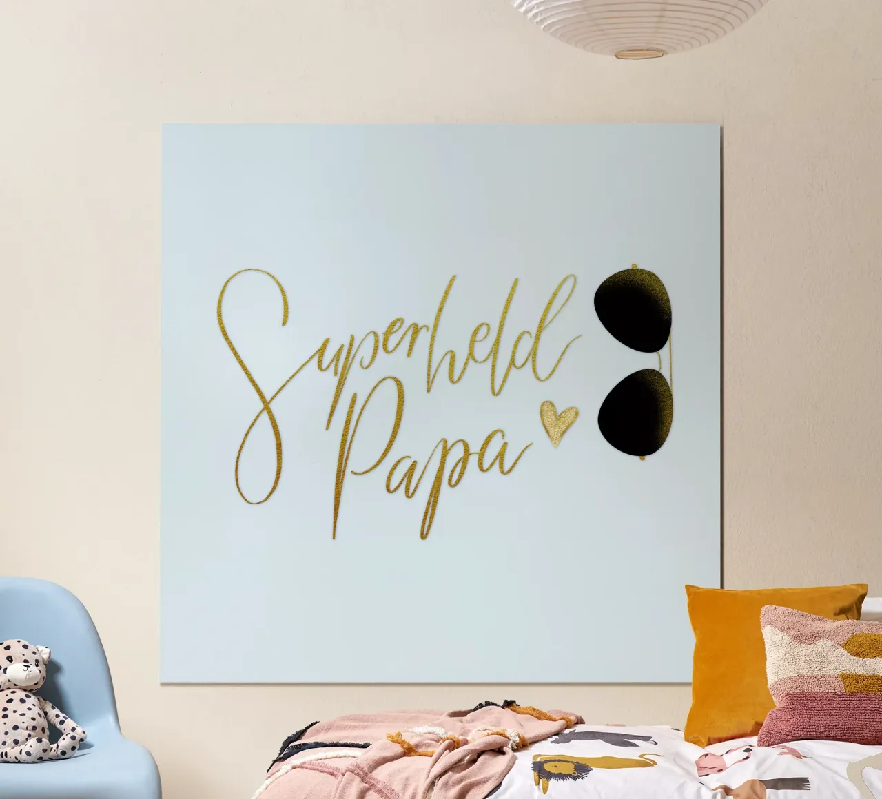 Superheld vader. Personaliseer je ontwerp voor je vader. hahnemühle van CalliLetters