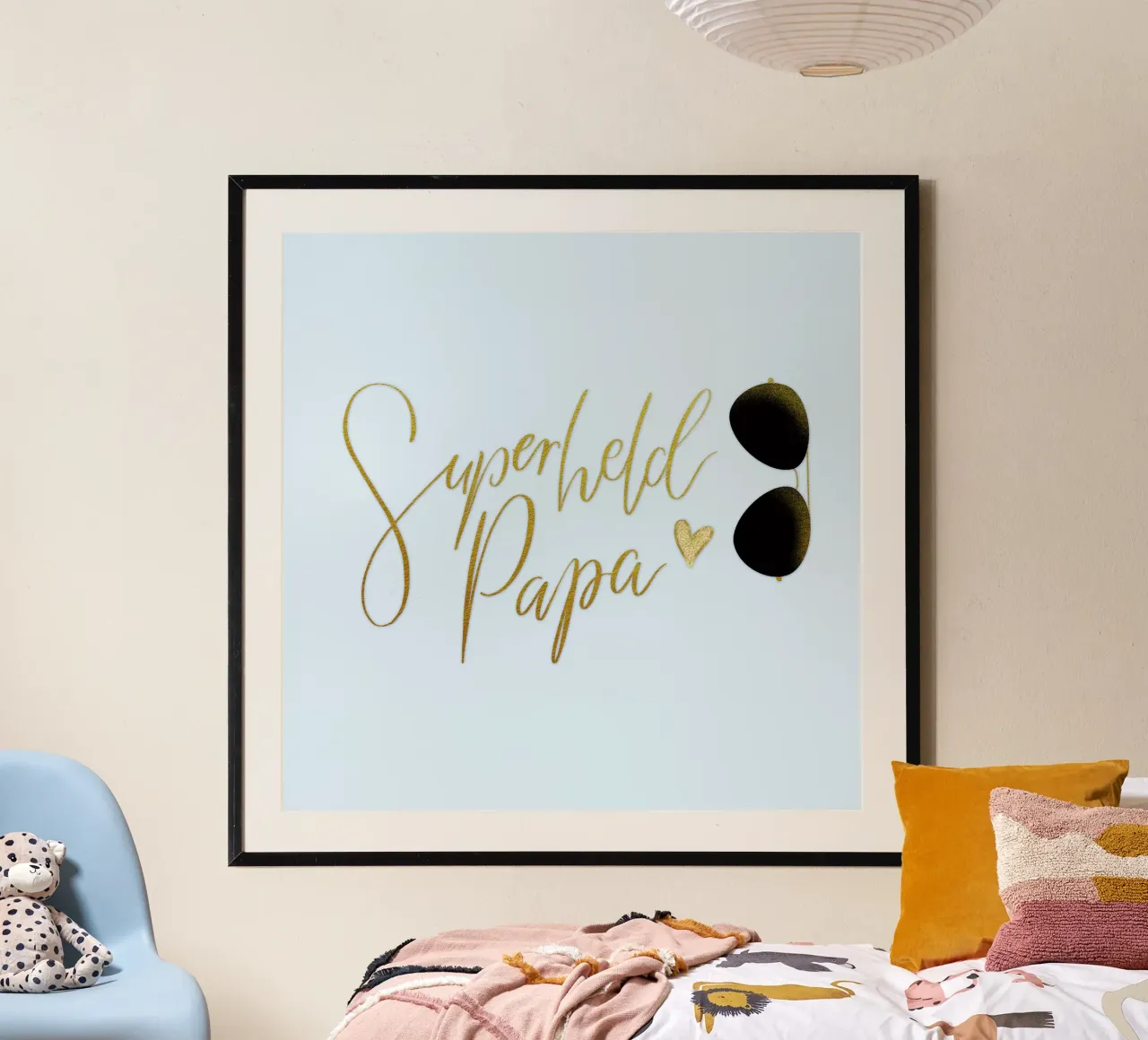 Superheld vader. Personaliseer je ontwerp voor je vader. hahnemühle van CalliLetters