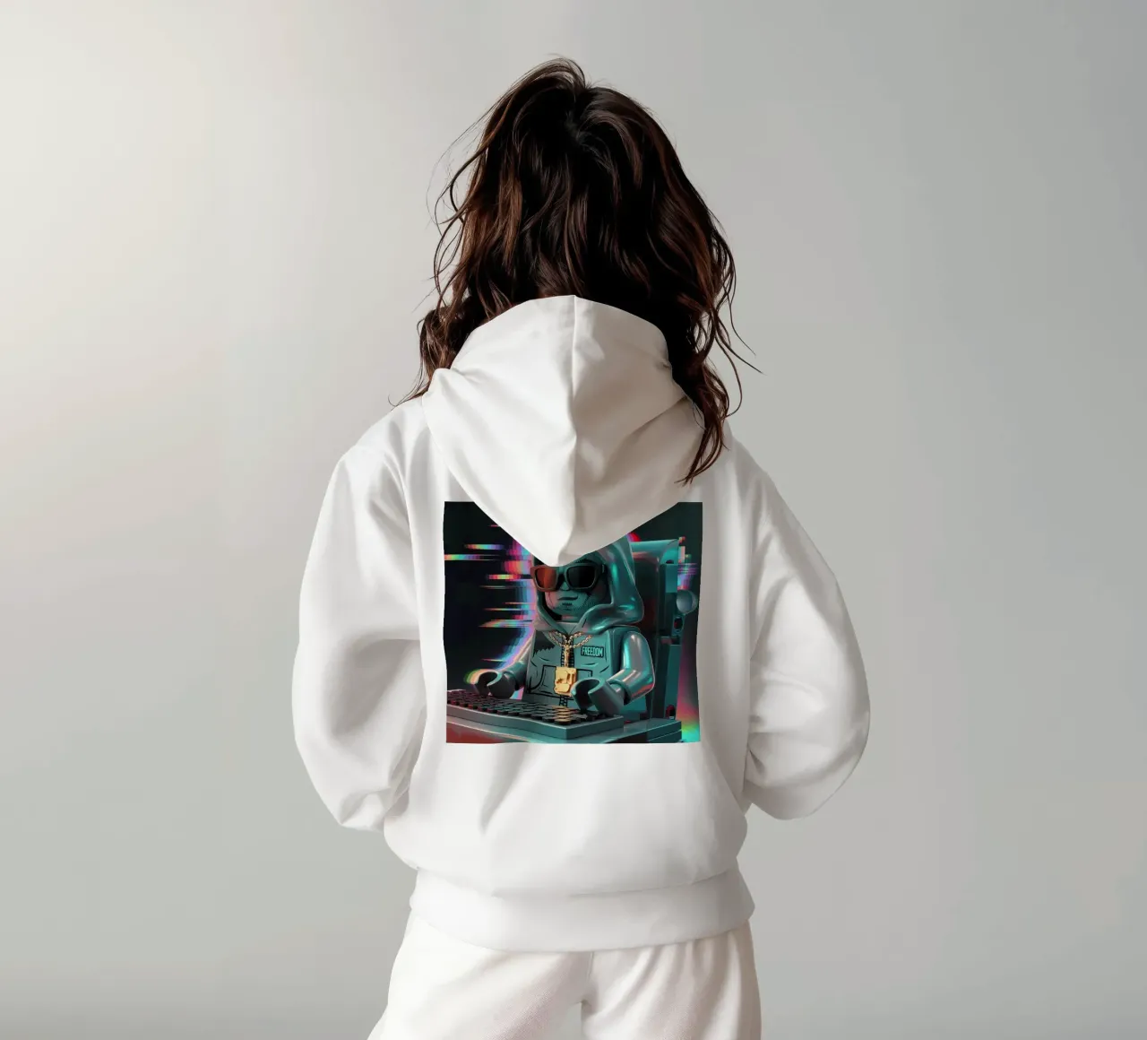 STILE DI VITA LEGO HACKER felpa con cappuccio da dinem