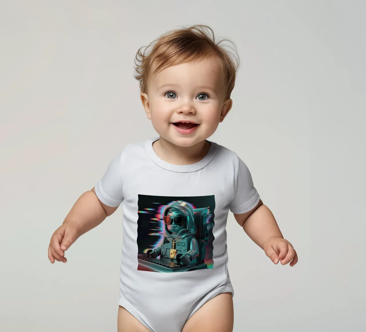 STILE DI VITA LEGO HACKER body neonato maniche corte da dinem