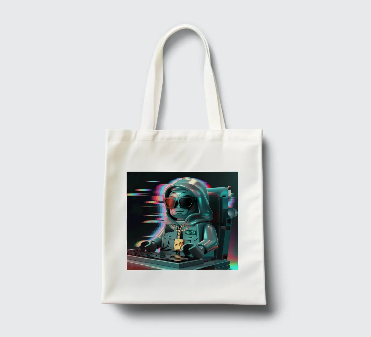 STILE DI VITA LEGO HACKER borsa in juta da dinem