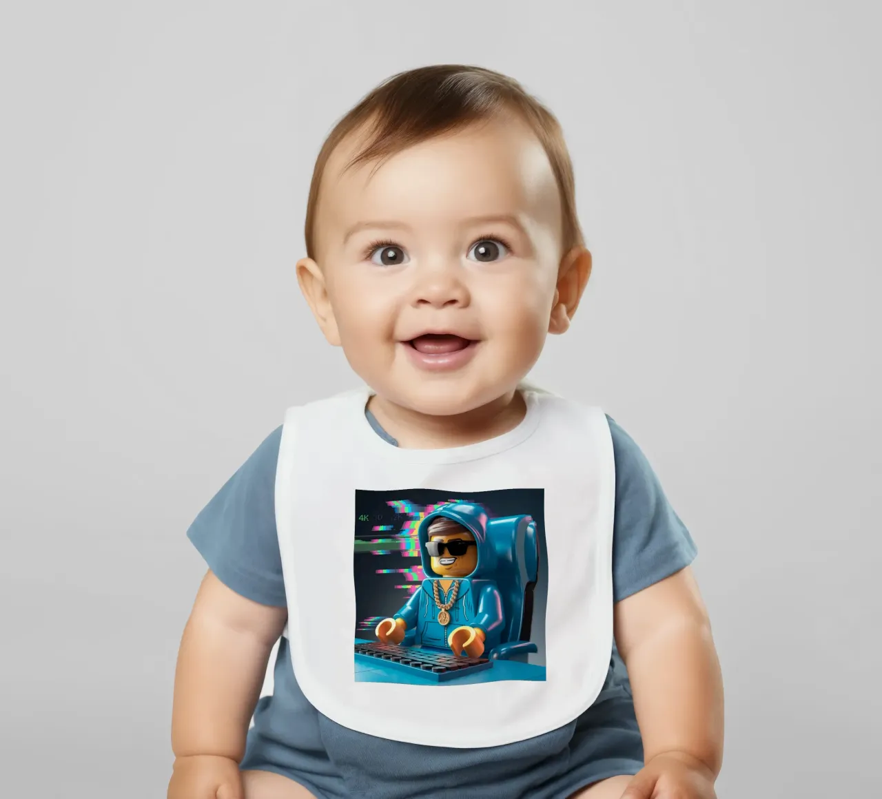 LEGO HACKER LIFESTYLE COOL bavaglino da dinem