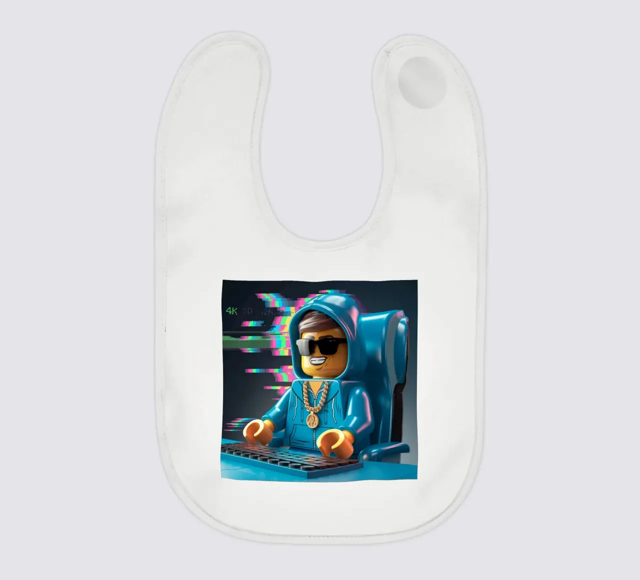 LEGO HACKER LIFESTYLE COOL bavaglino da dinem