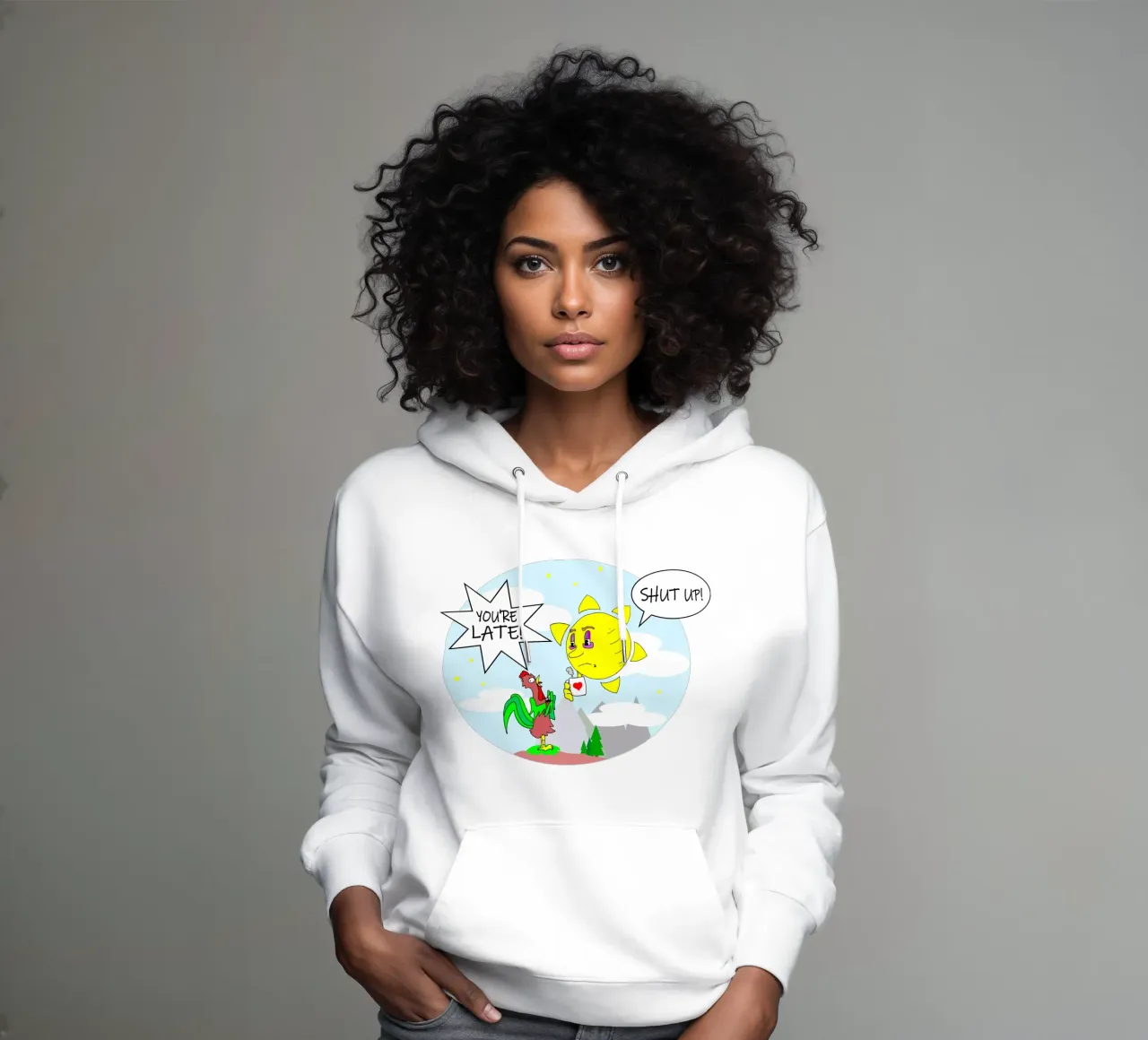Odio le mattine felpa con cappuccio da sillyindustries