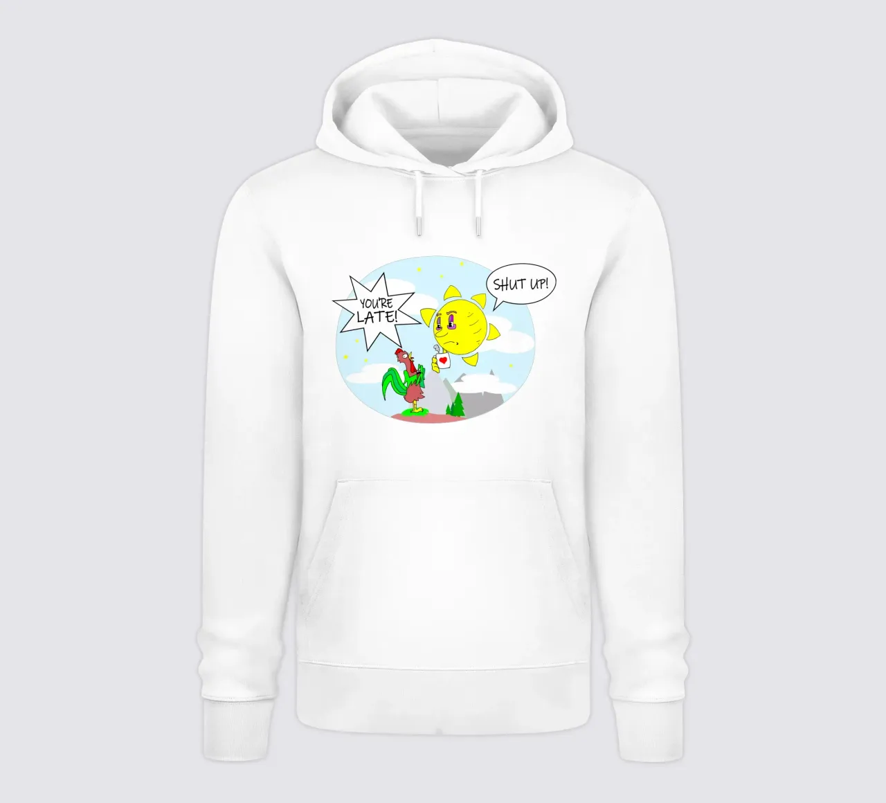 Odio le mattine felpa con cappuccio da sillyindustries