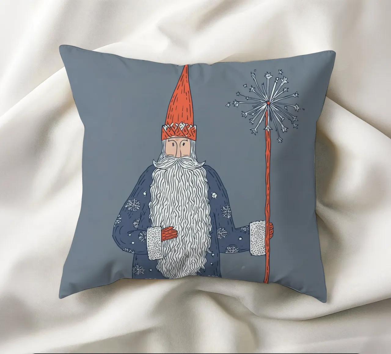 Ded Moroz No. 2 - Väterchen Frost cuscino da Daschart