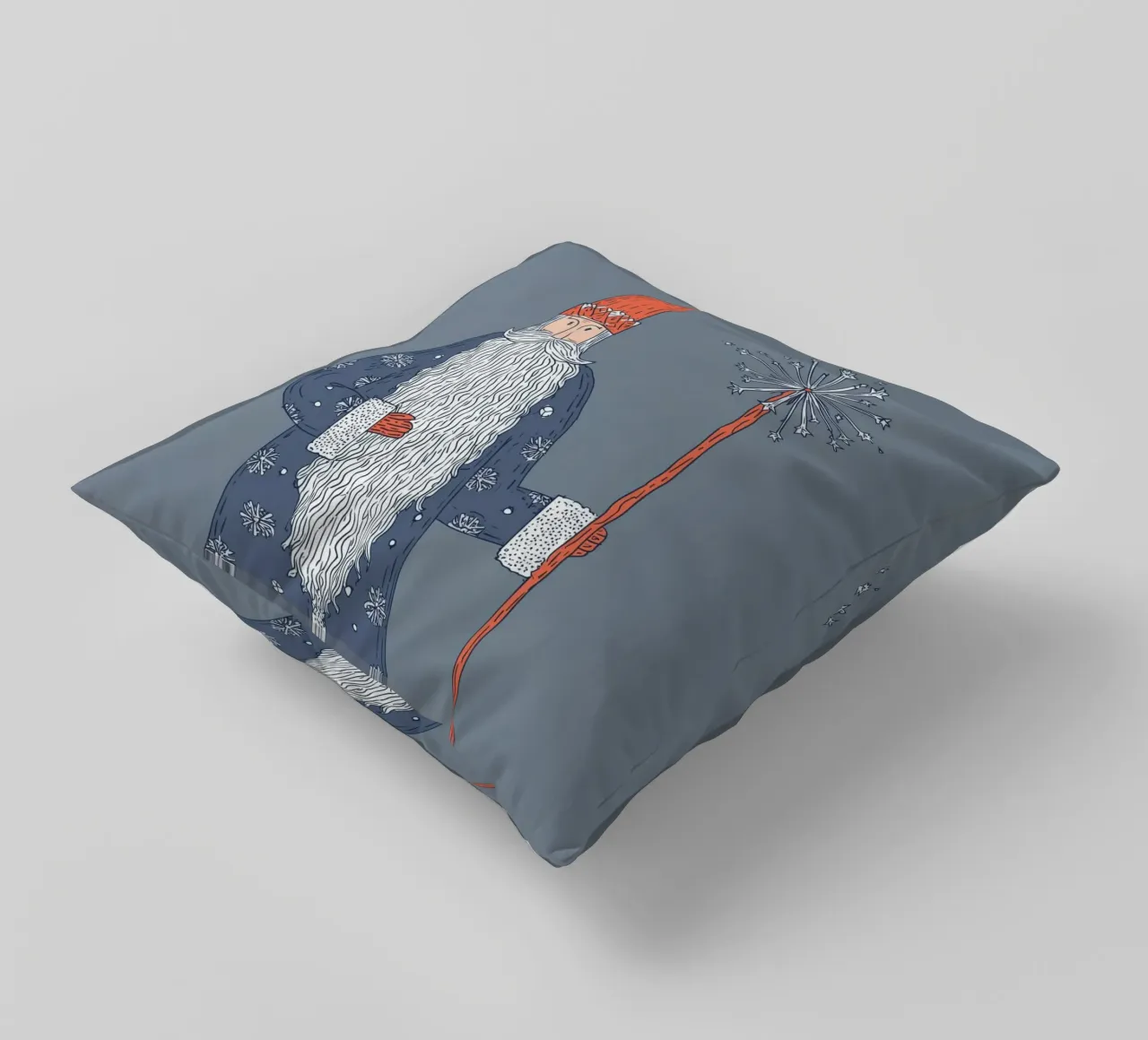 Ded Moroz No. 2 - Väterchen Frost cuscino da Daschart