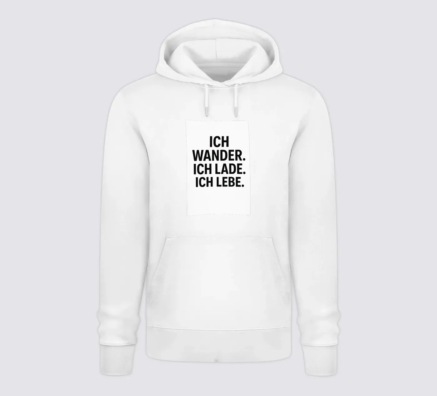 Ich wander. Ich lade. Ich lebe. – Outdoor Elektro Lifestyle Hoodie von DR-moments