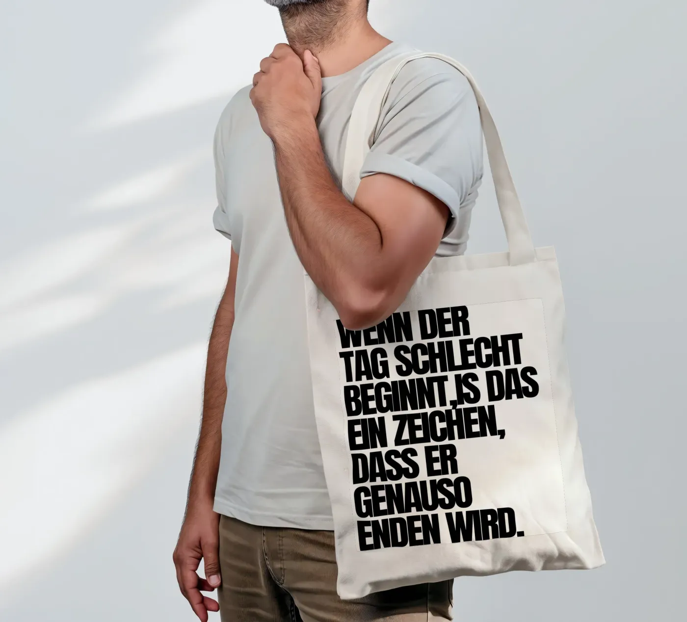 WENN DER TAG tote bag by BAWA