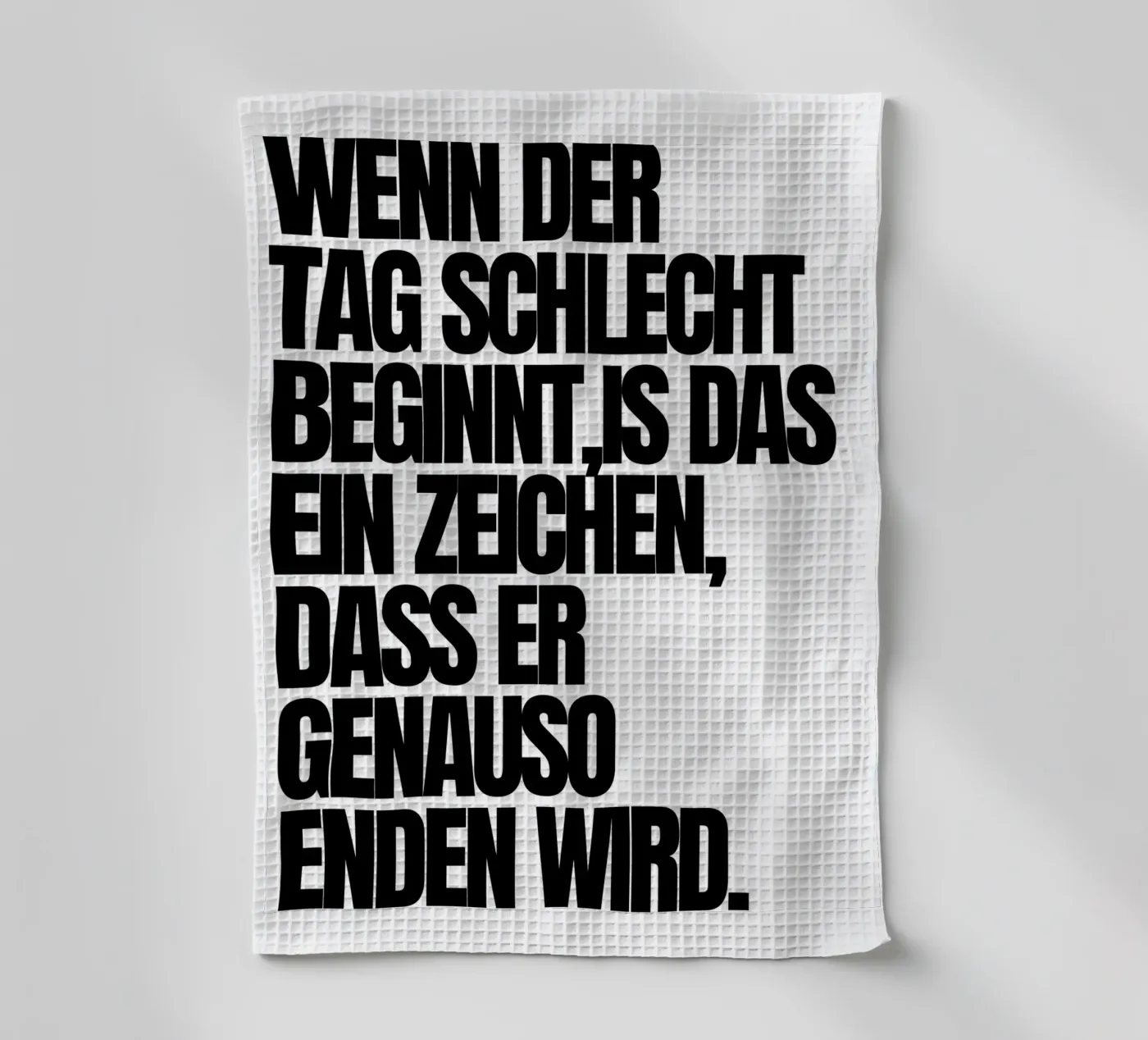 WENN DER TAG canovaccio da cucina da BAWA