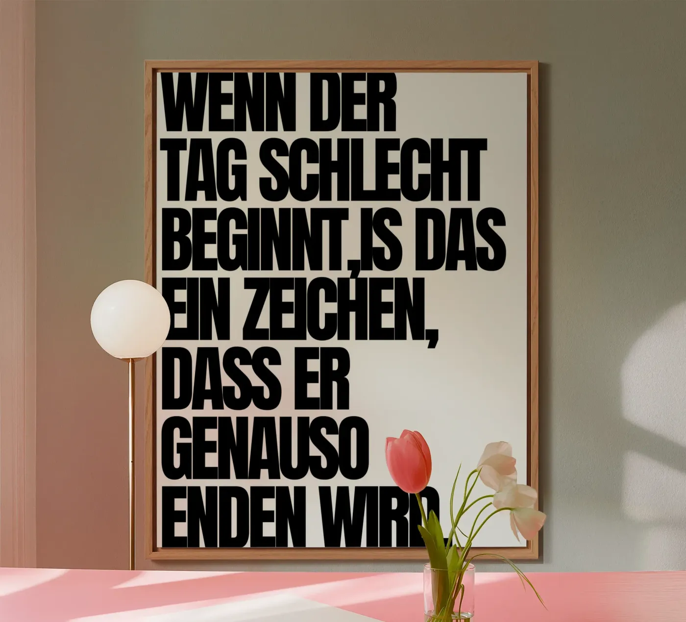 WENN DER TAG Alu-Dibond von BAWA