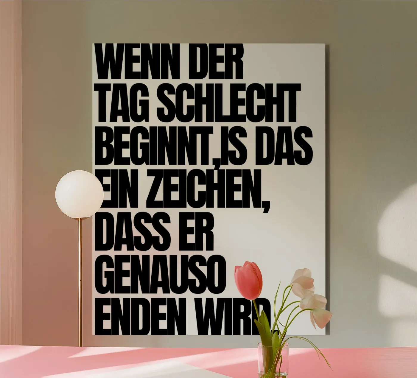 WENN DER TAG Alu-Dibond von BAWA