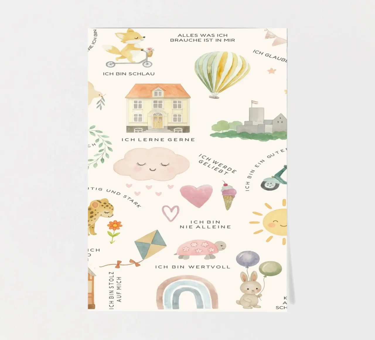 Affirmationen für Kinder stickervel van mantika studio