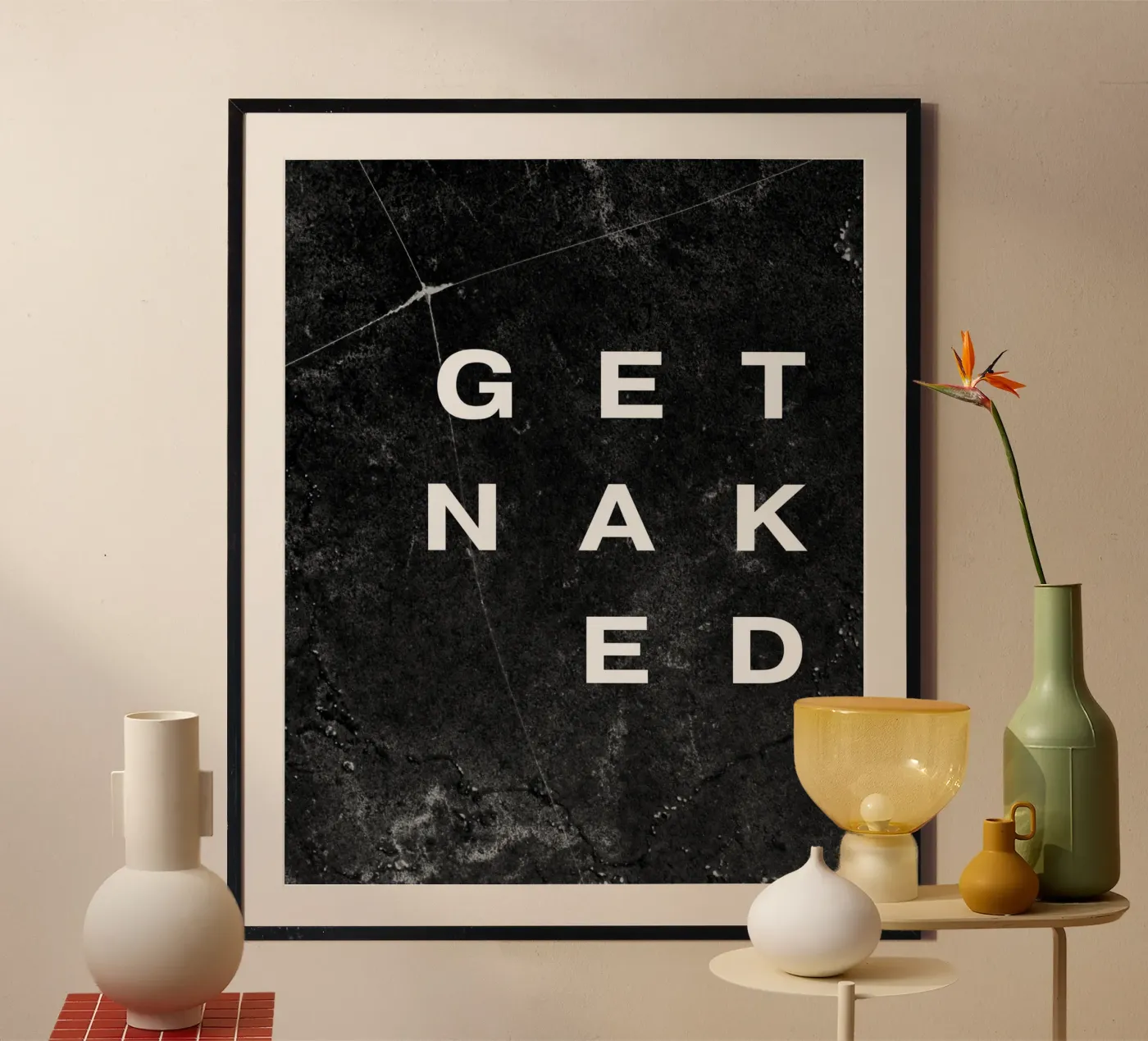 GET NAKED poster da BAWA