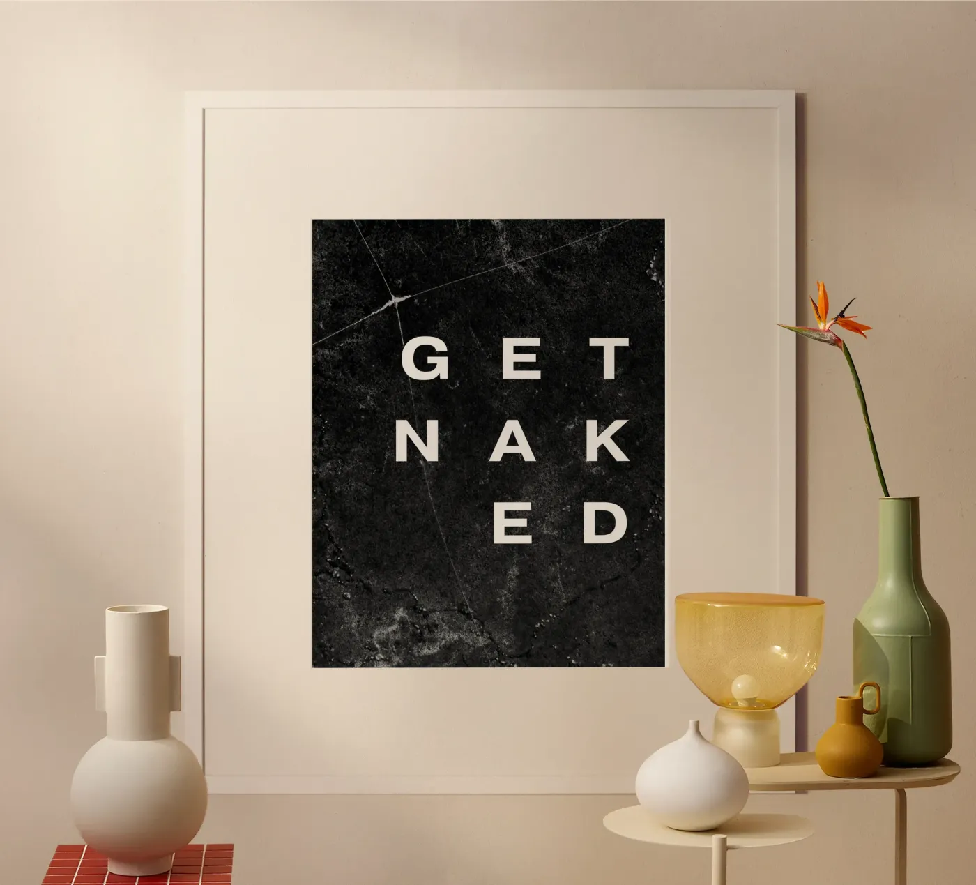 GET NAKED poster da BAWA