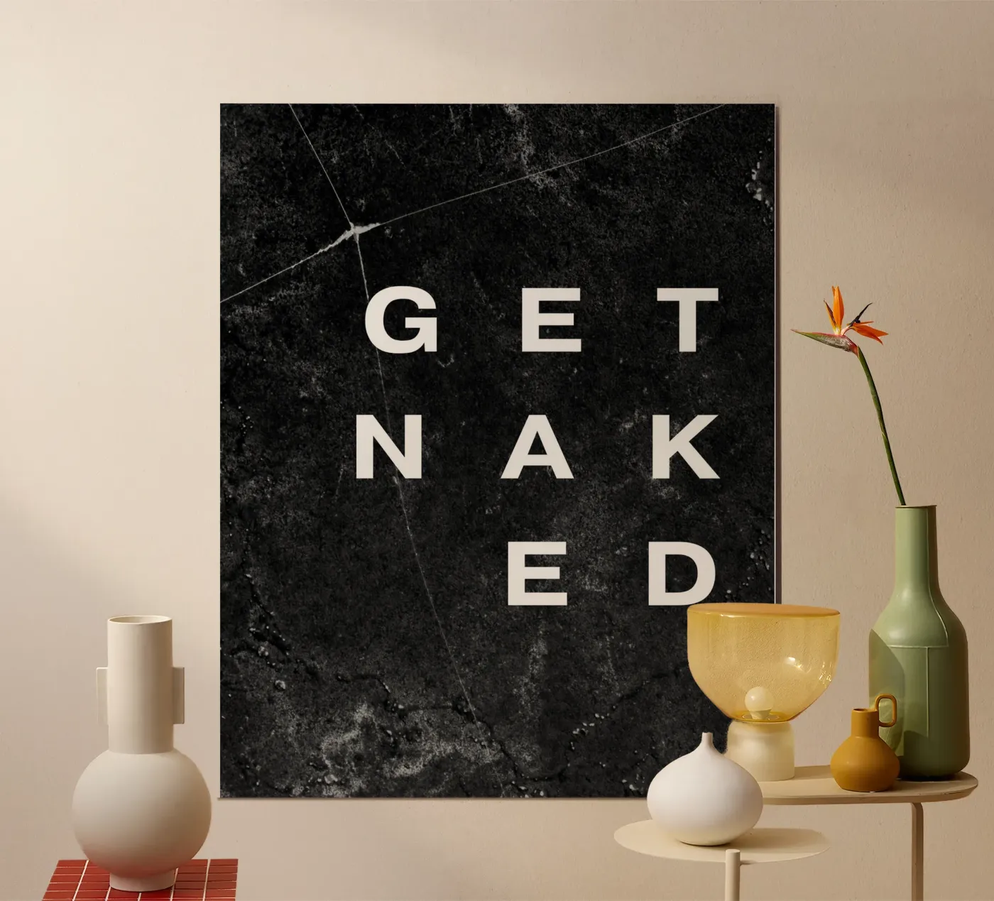 GET NAKED poster da BAWA