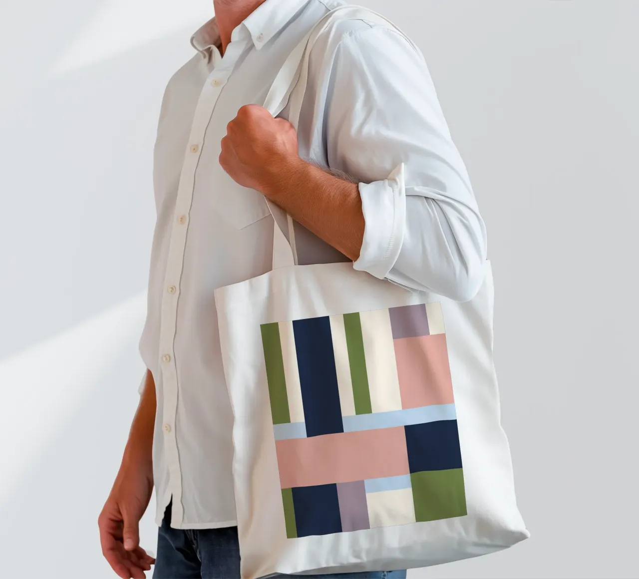 Building Blocks Pattern Jutebeutel von Studio Esther Zobel