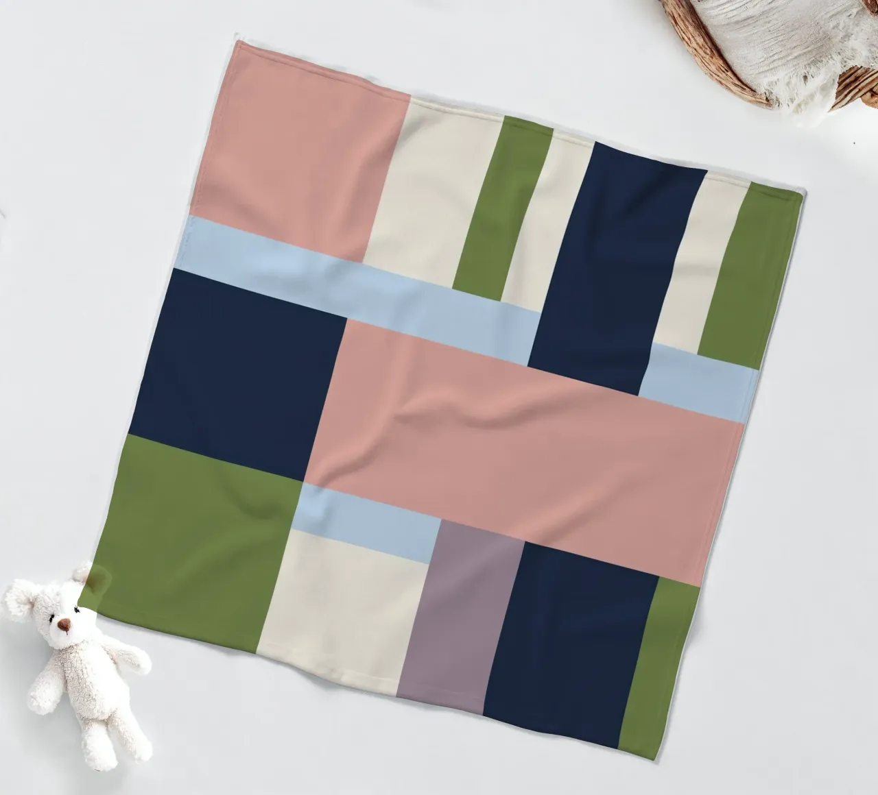 Building Blocks Pattern fleece blanket by Studio Esther Zobel