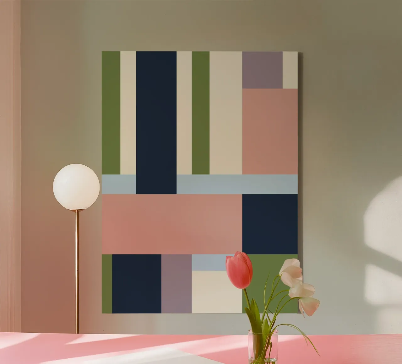 Building Blocks Pattern Leinwand von Studio Esther Zobel