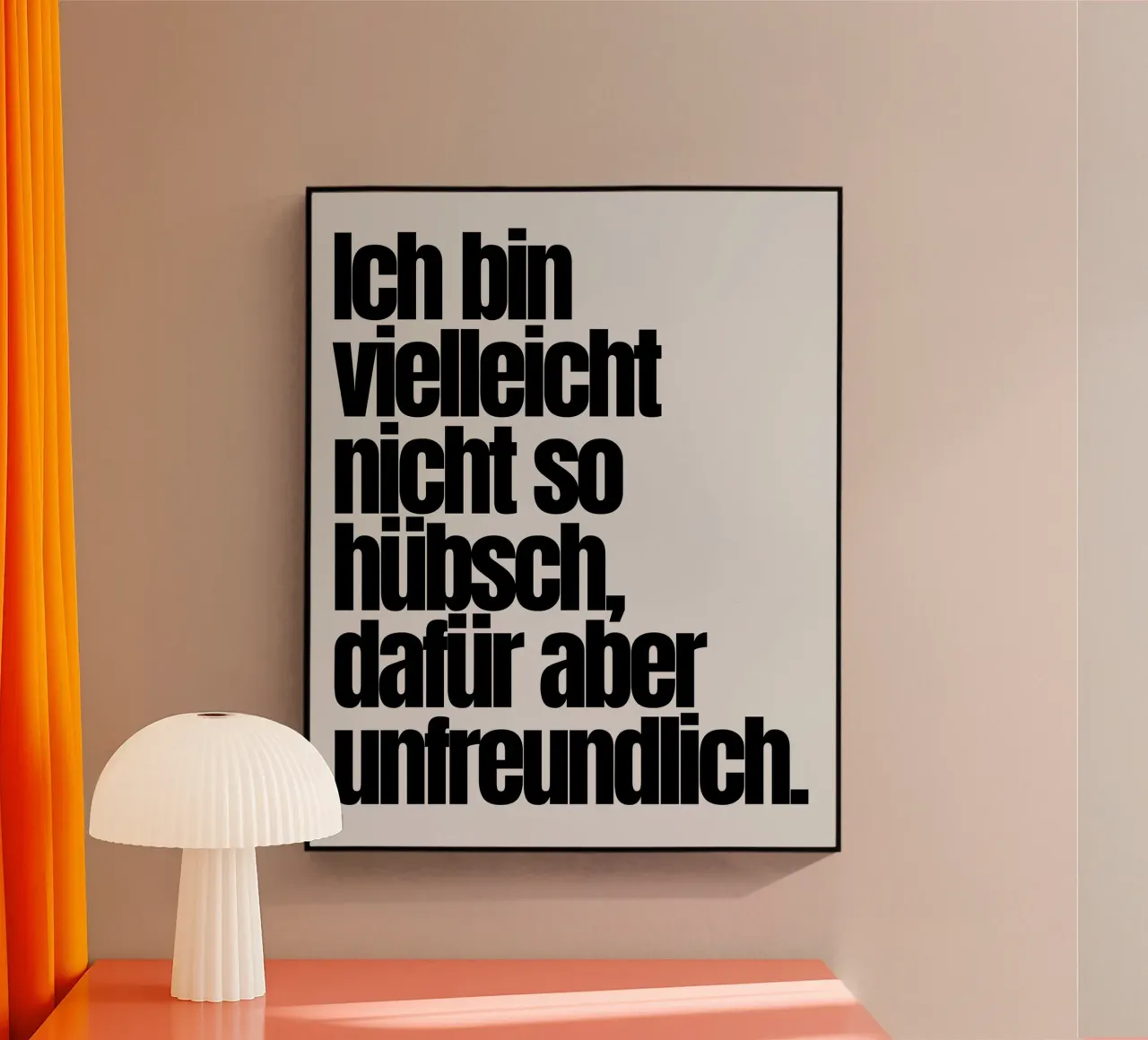 ICH BIN VIELLEICHT plexiglas de BAWA