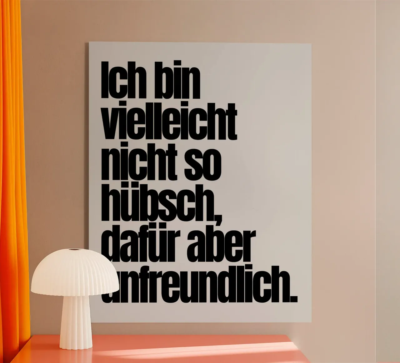 ICH BIN VIELLEICHT plexiglas de BAWA