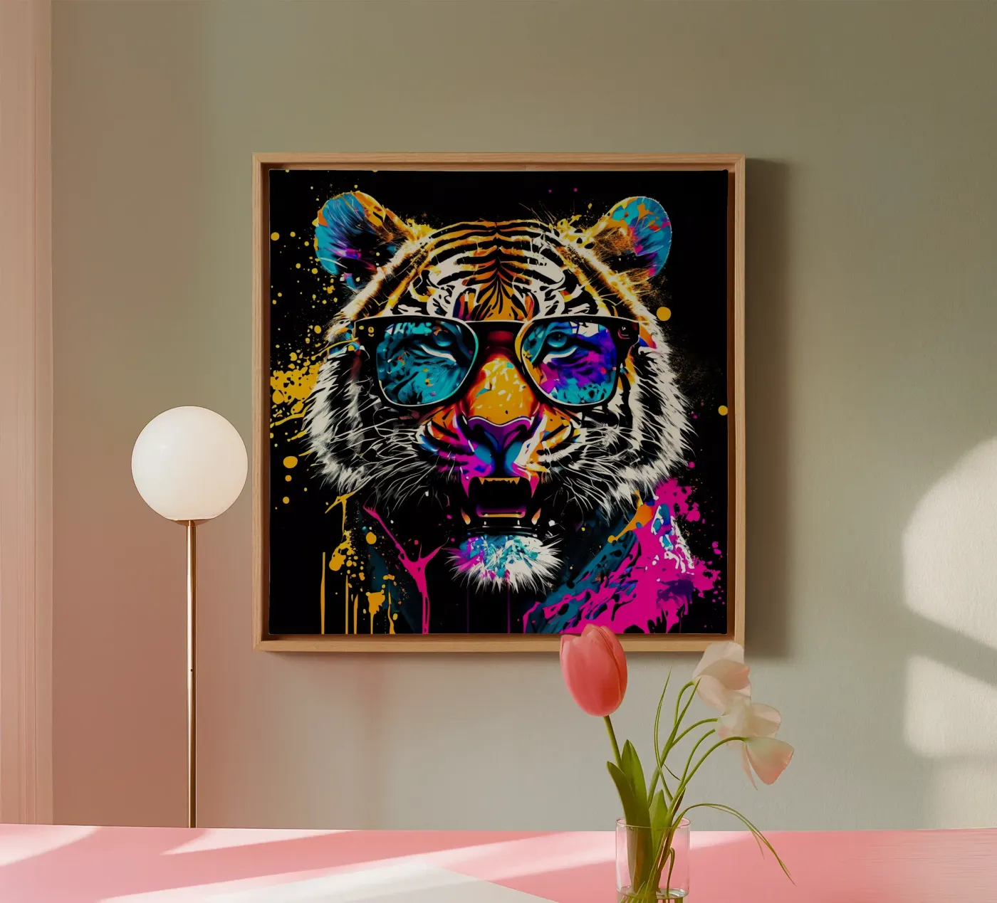 Tiger canvas by Artsy Bessy