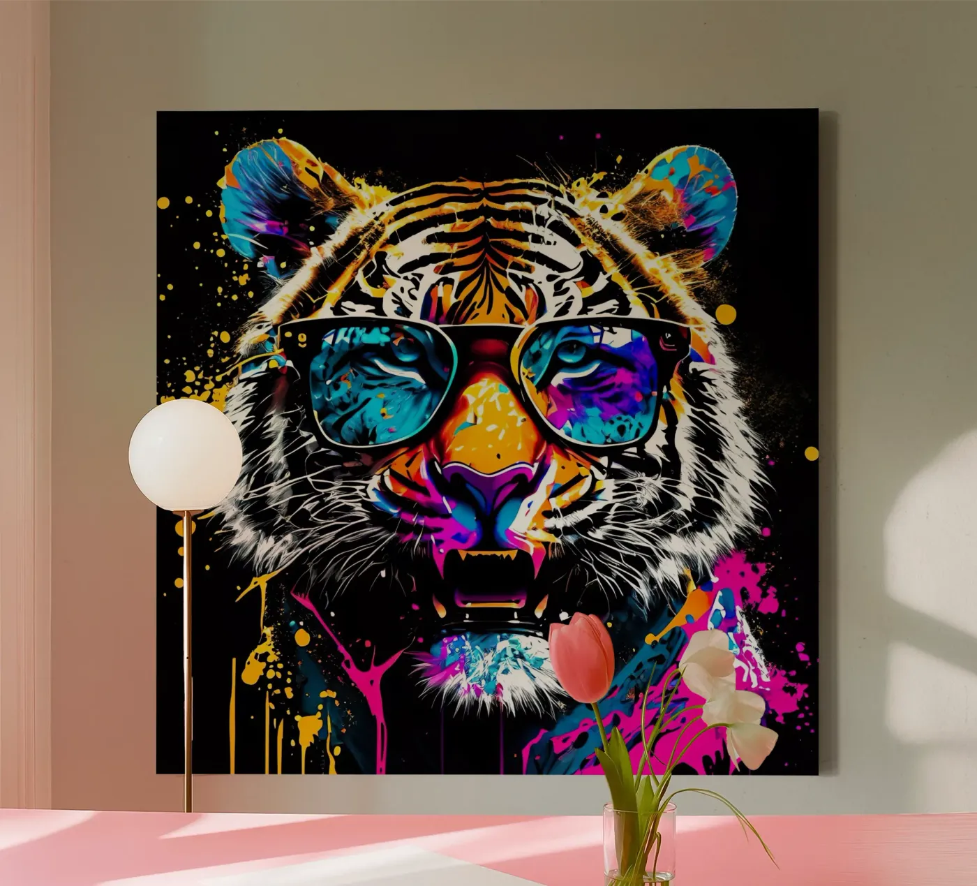 Tiger canvas by Artsy Bessy
