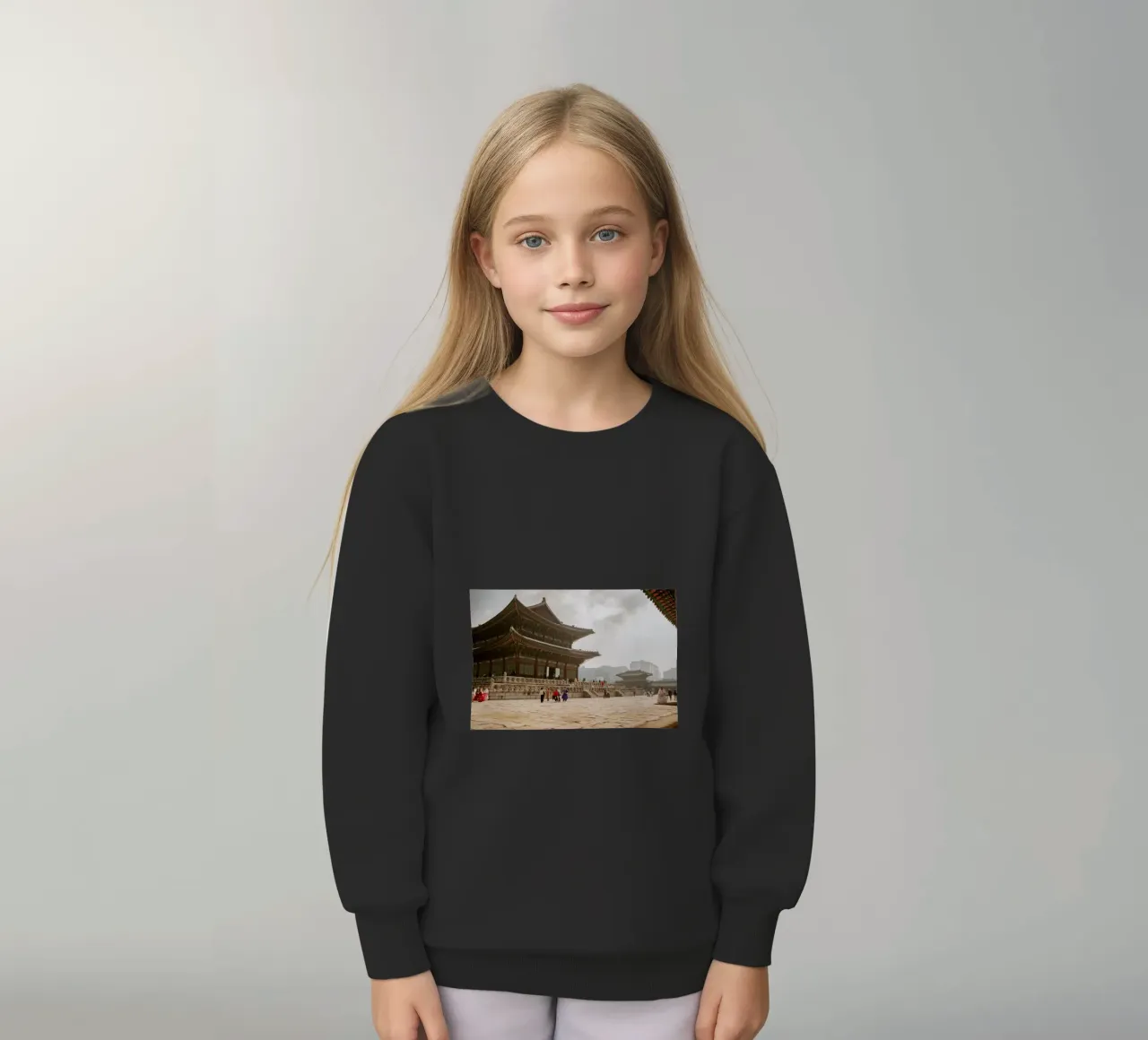 Palazzo Gyeongbokgung a Seul, Corea del Sud felpa bambino da mbgraphx2