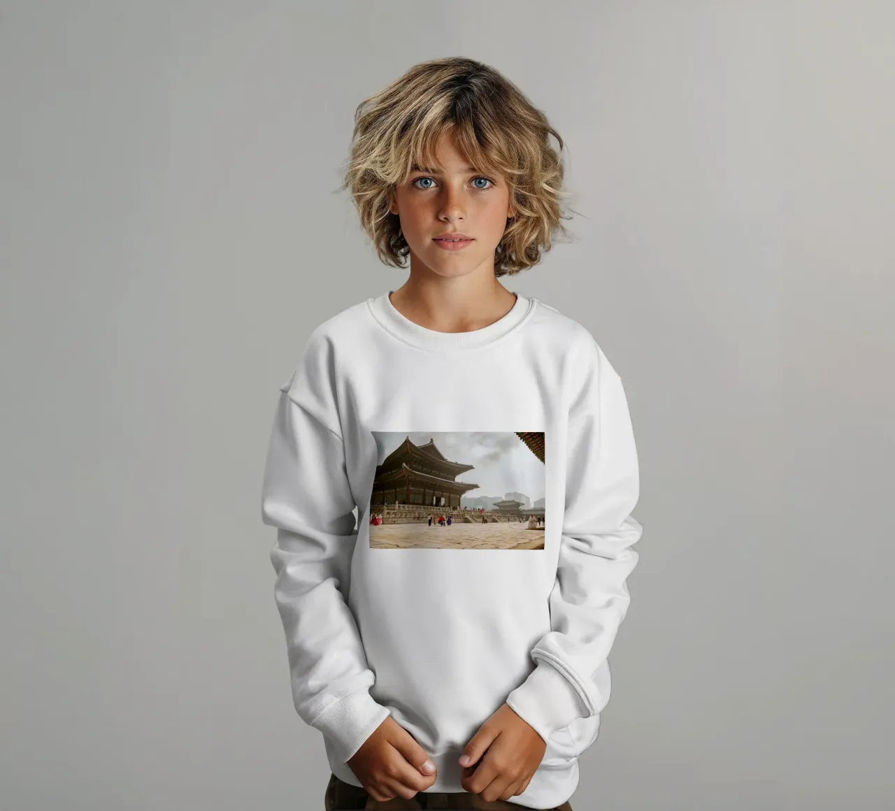 Palazzo Gyeongbokgung a Seul, Corea del Sud felpa bambino da mbgraphx2