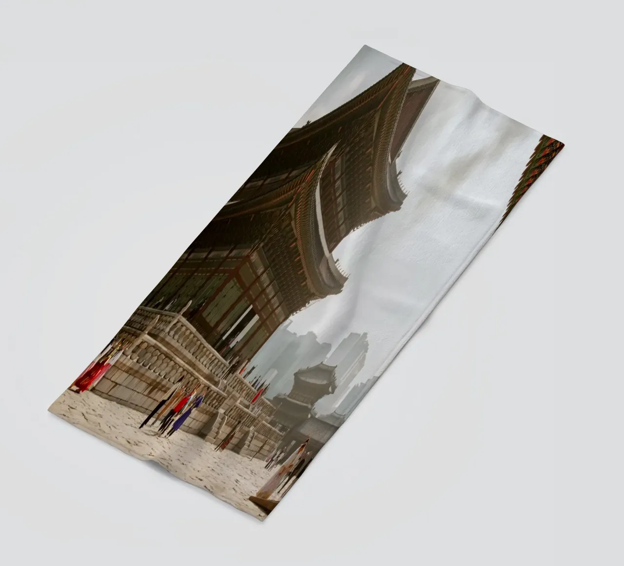 Palazzo Gyeongbokgung a Seul, Corea del Sud telo mare da mbgraphx2