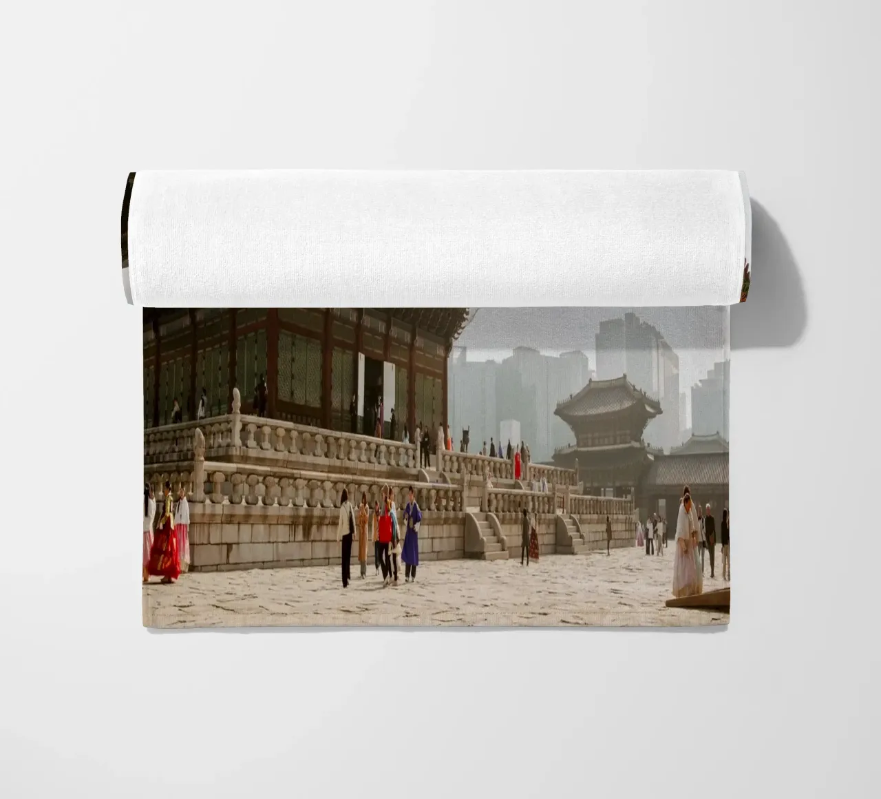 Palazzo Gyeongbokgung a Seul, Corea del Sud telo mare da mbgraphx2