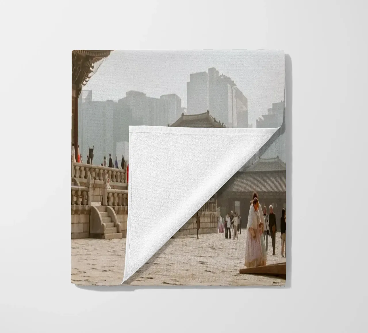 Palazzo Gyeongbokgung a Seul, Corea del Sud telo mare da mbgraphx2