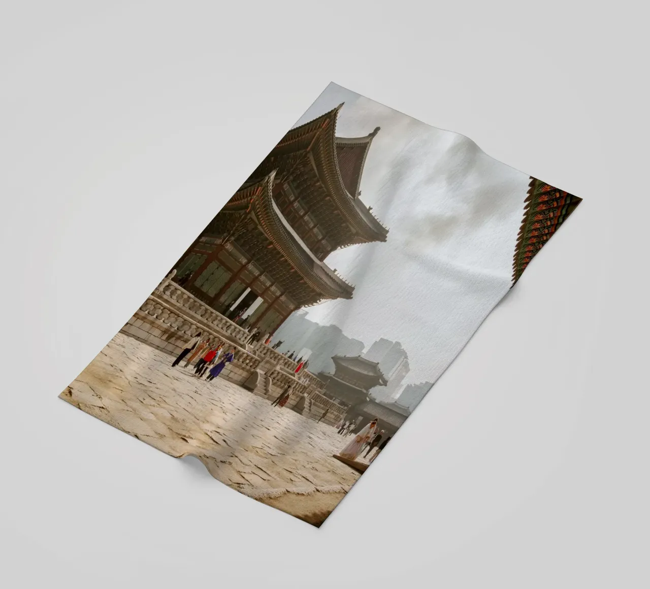 Palazzo Gyeongbokgung a Seul, Corea del Sud telo mare da mbgraphx2