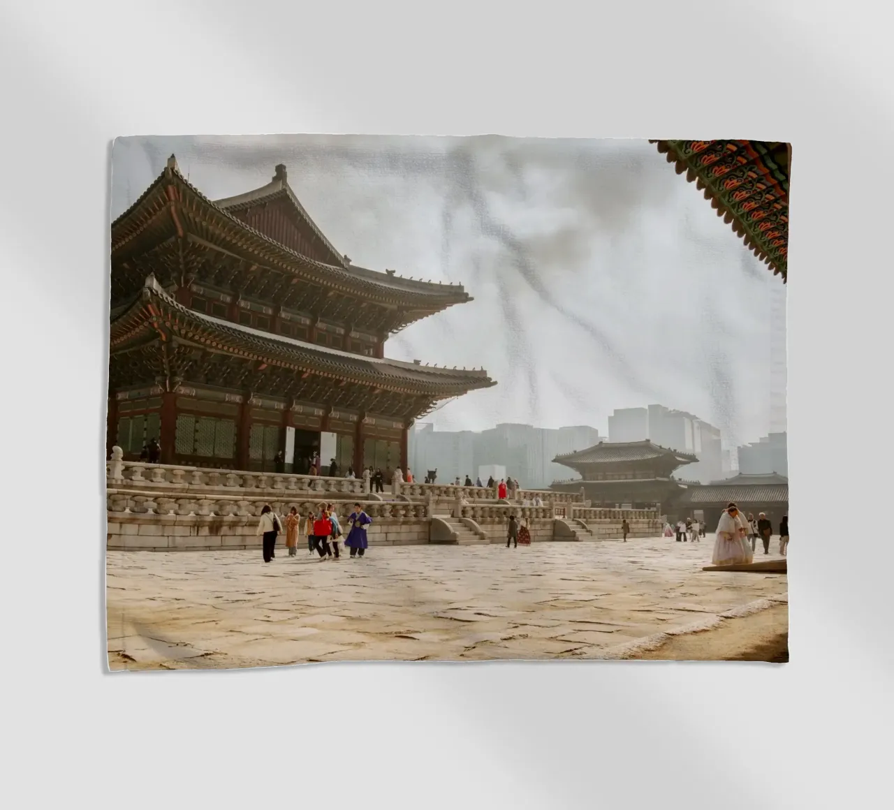 Palazzo Gyeongbokgung a Seul, Corea del Sud telo mare da mbgraphx2