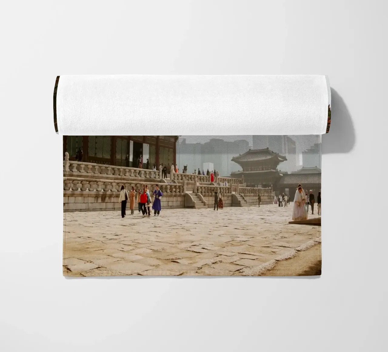 Palazzo Gyeongbokgung a Seul, Corea del Sud telo mare da mbgraphx2