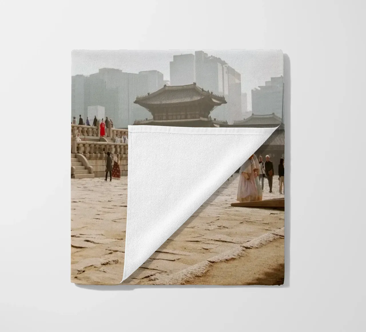 Palazzo Gyeongbokgung a Seul, Corea del Sud telo mare da mbgraphx2