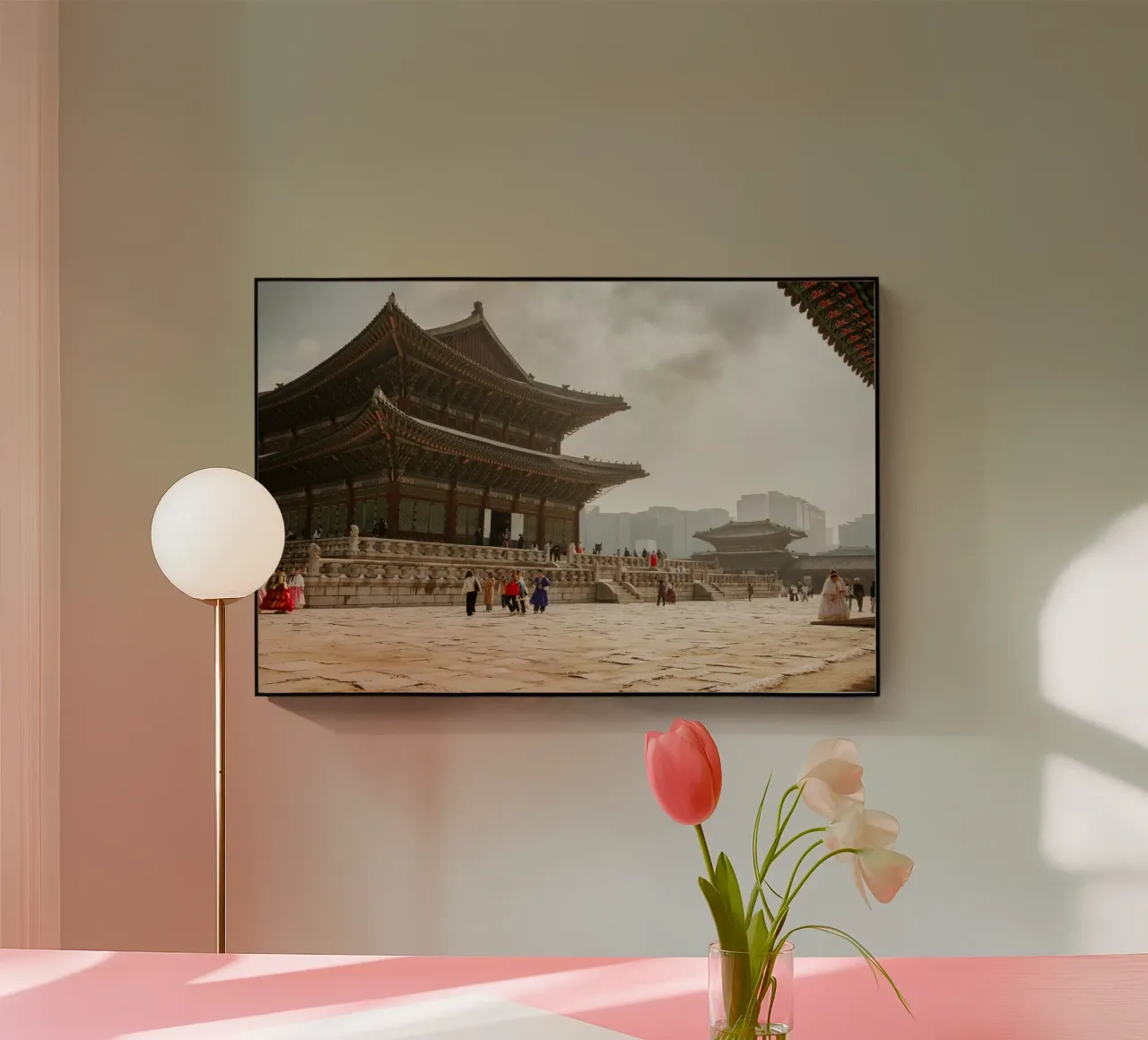 Palazzo Gyeongbokgung a Seul, Corea del Sud plexiglass da mbgraphx2