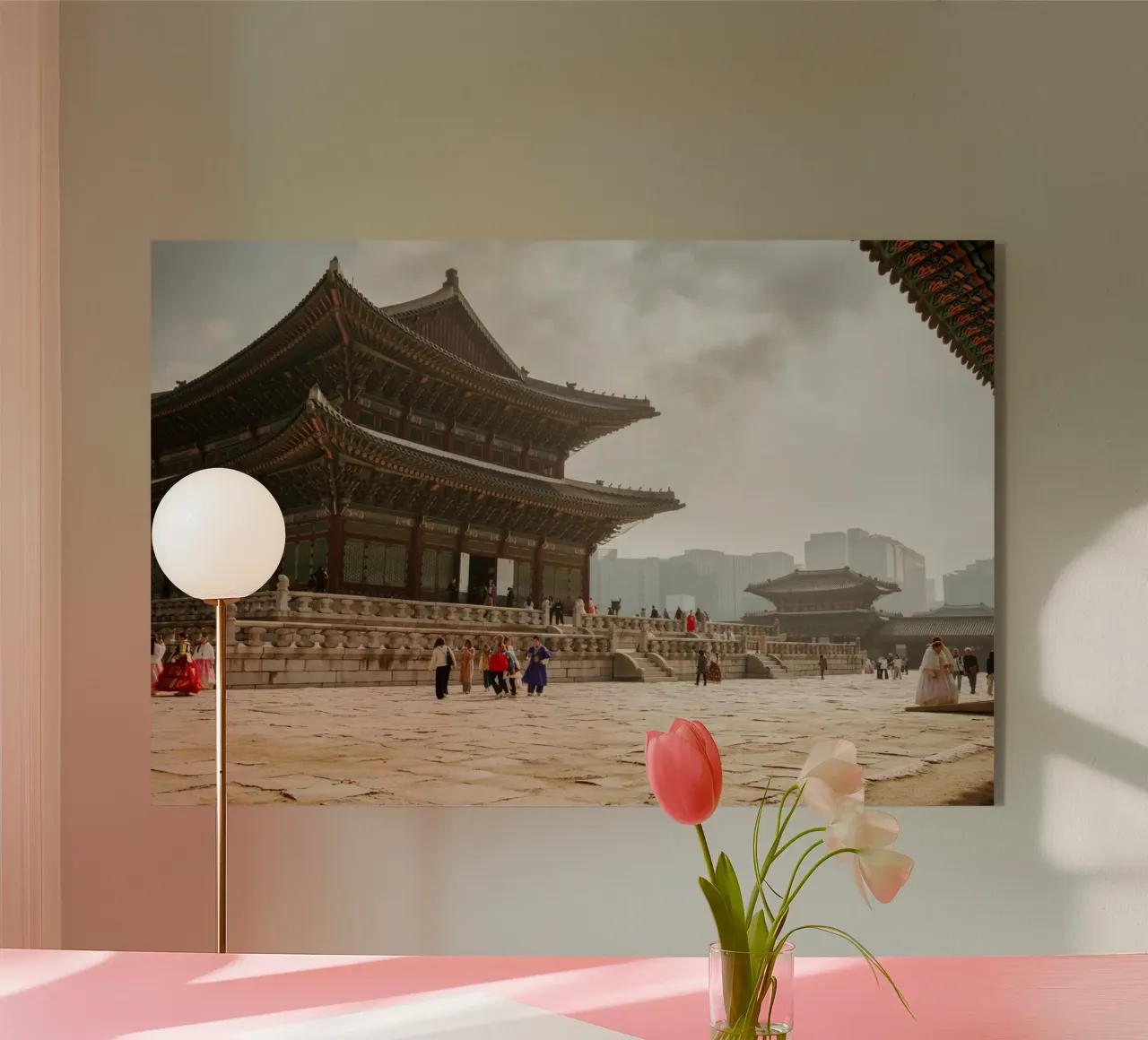 Palazzo Gyeongbokgung a Seul, Corea del Sud plexiglass da mbgraphx2
