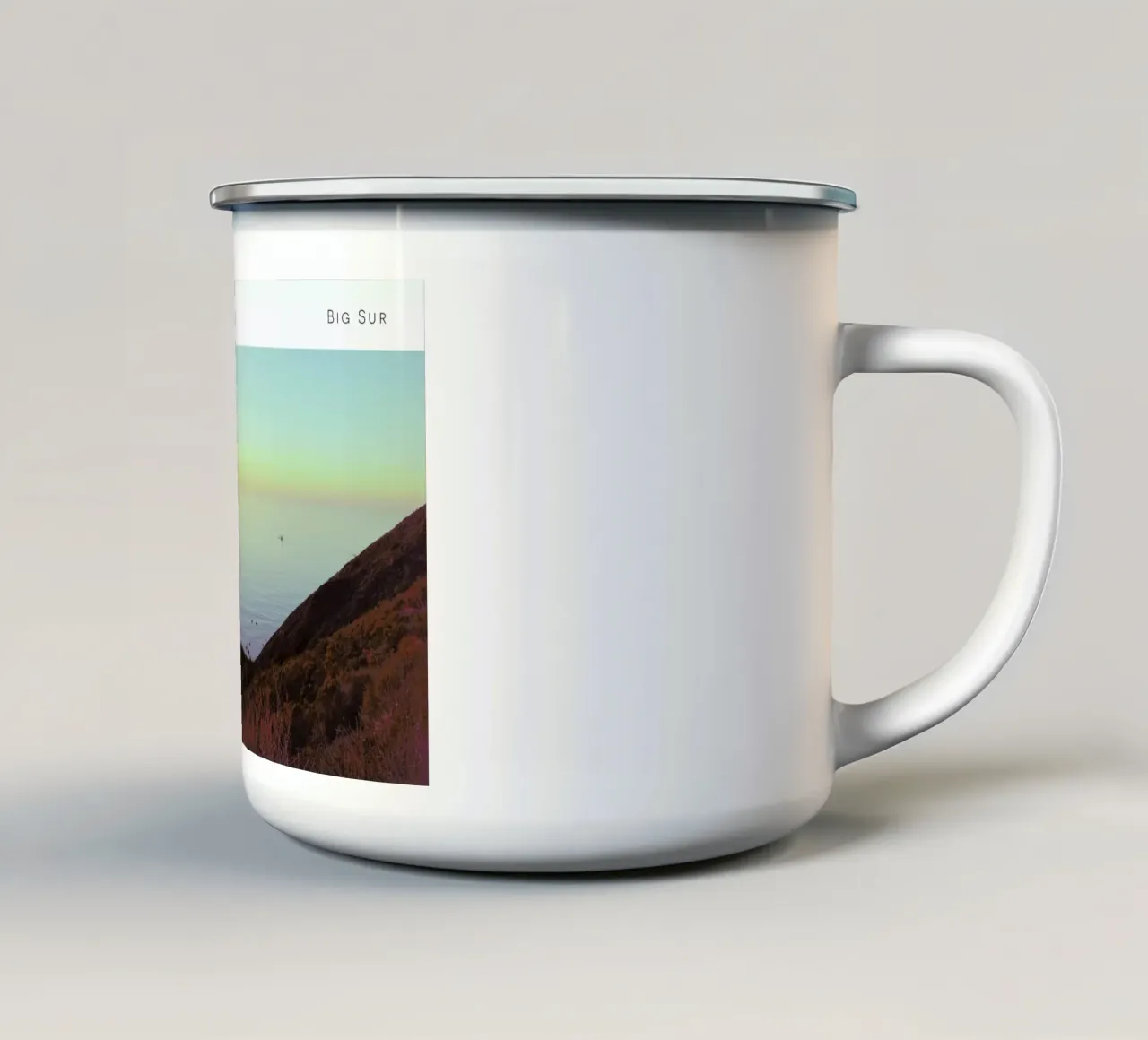 Big Sur Pantone 587 tazza in smalto da In Full Color