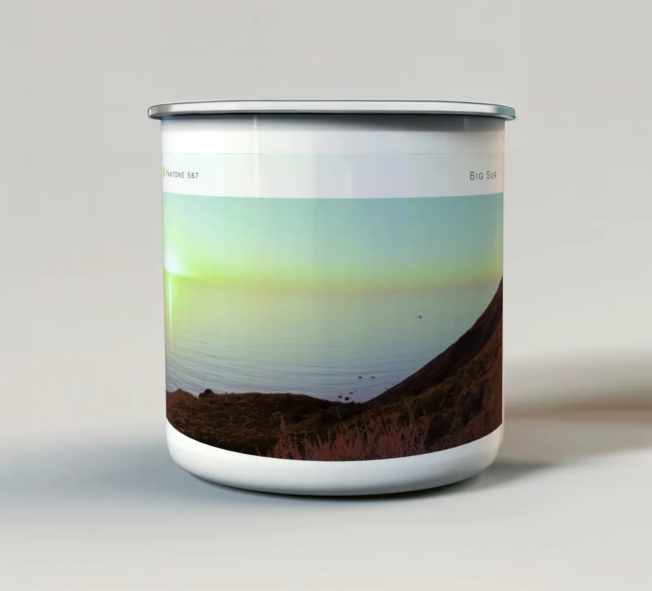 Big Sur Pantone 587 tazza in smalto da In Full Color