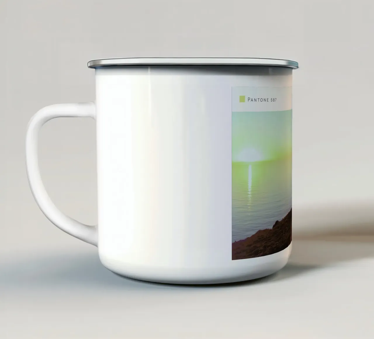 Big Sur Pantone 587 tazza in smalto da In Full Color