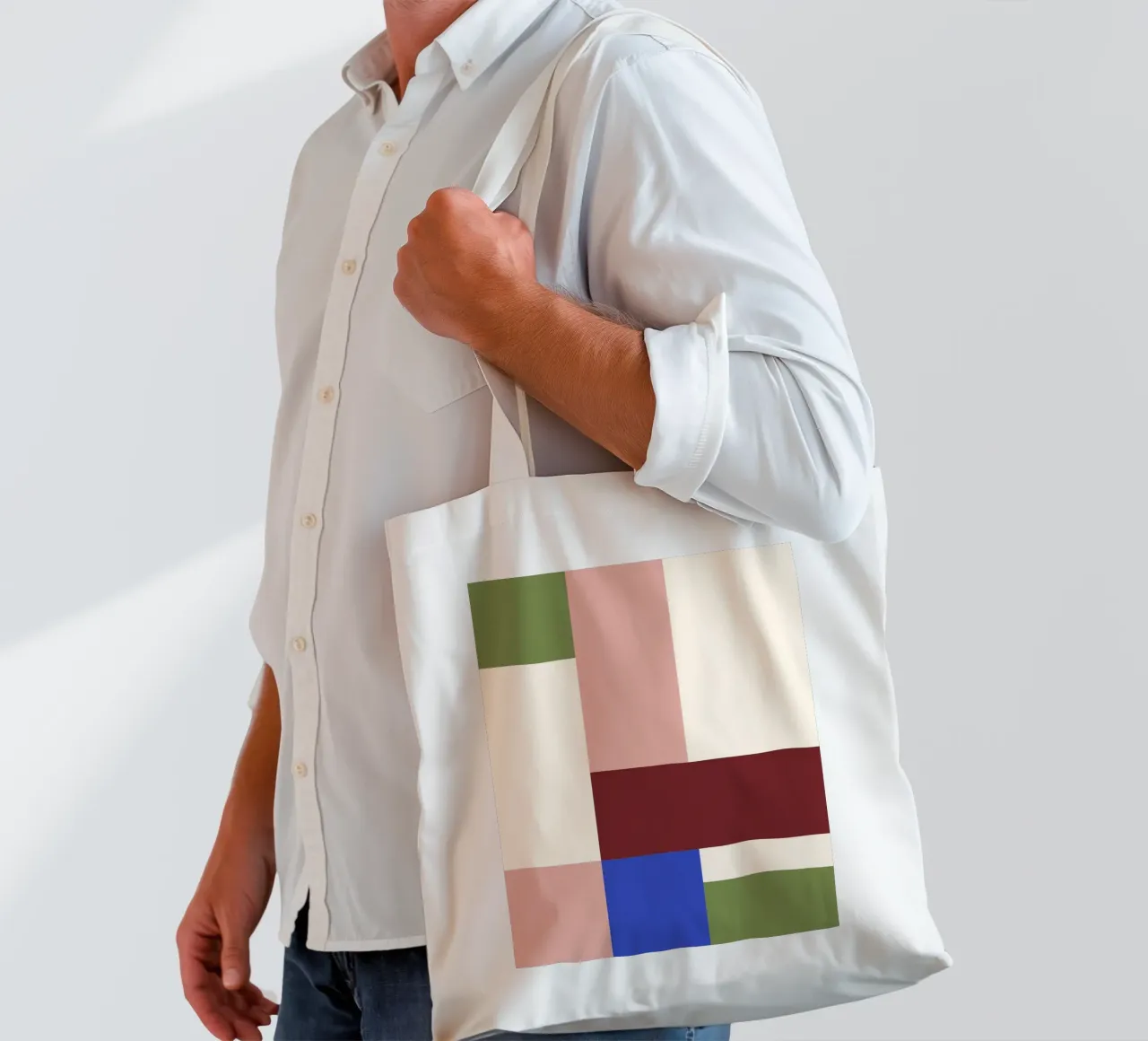 Building Blocks borsa in juta da Studio Esther Zobel